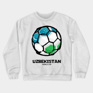 Uzbekistan Football Country Flag Crewneck Sweatshirt